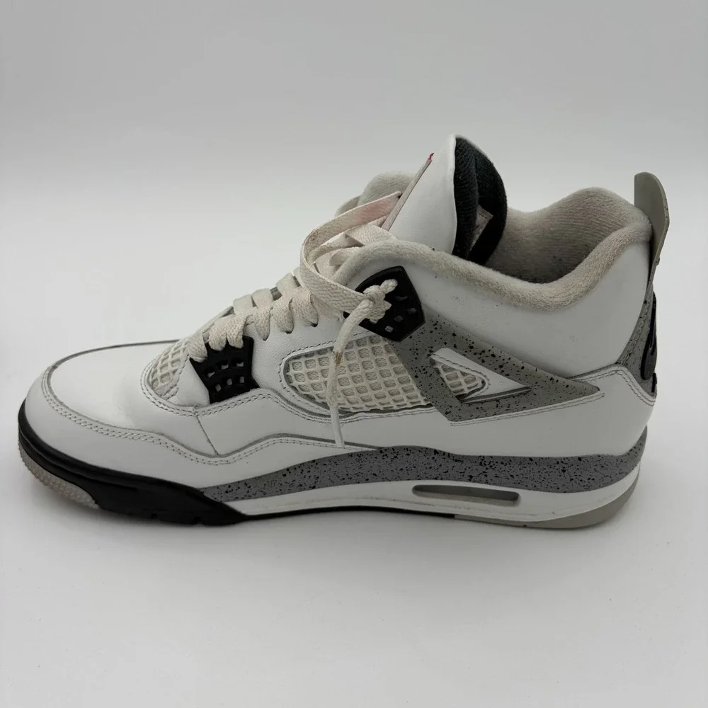 Air Jordan 4 Cement Shoes 2025 White Black Gray Red Mens 9 FV5029-100